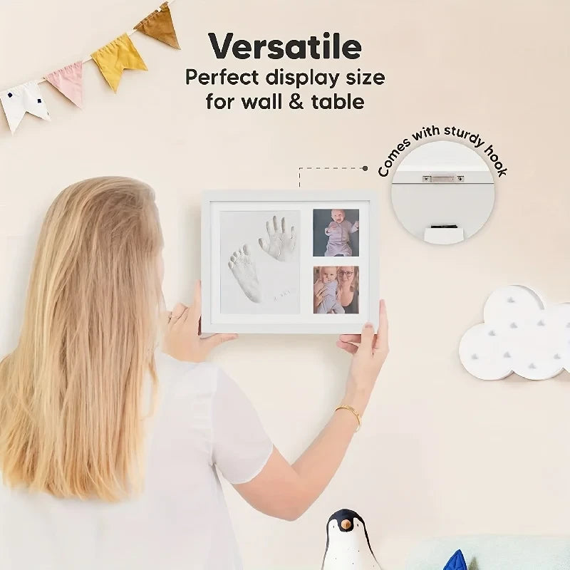 Baby Handprint Clay Photo Frame