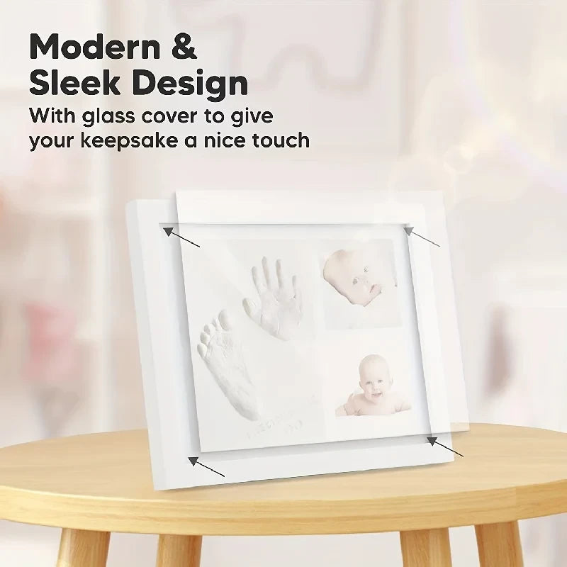 Baby Handprint Clay Photo Frame