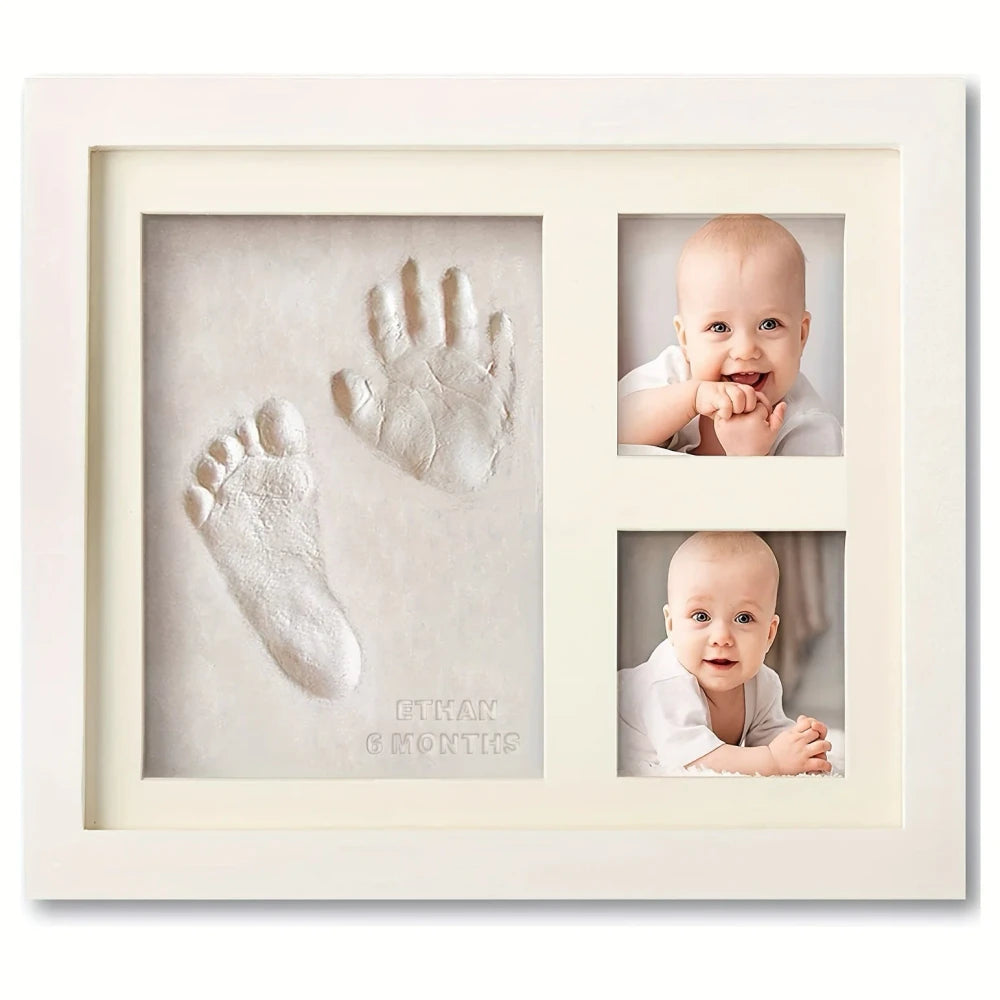 Baby Handprint Clay Photo Frame