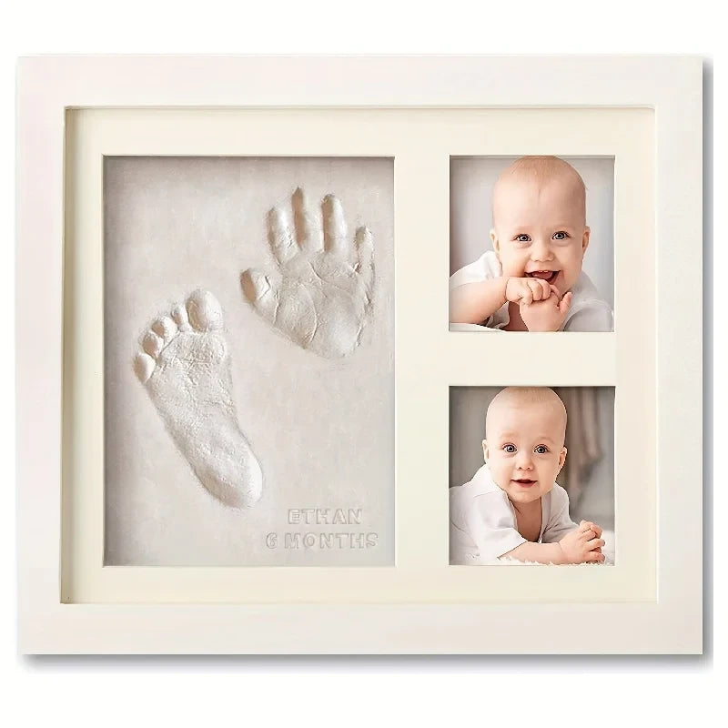 Baby Handprint Clay Photo Frame