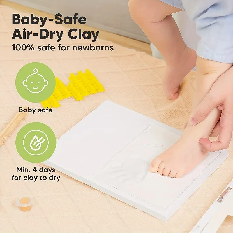 Baby Handprint Clay Photo Frame