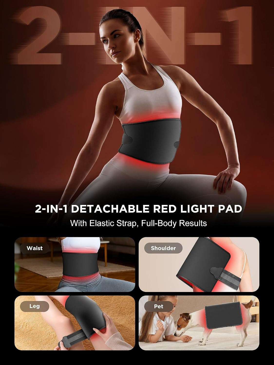 Red Light Therapy for Face and Body, Infrared Red Light Therapy Lamp